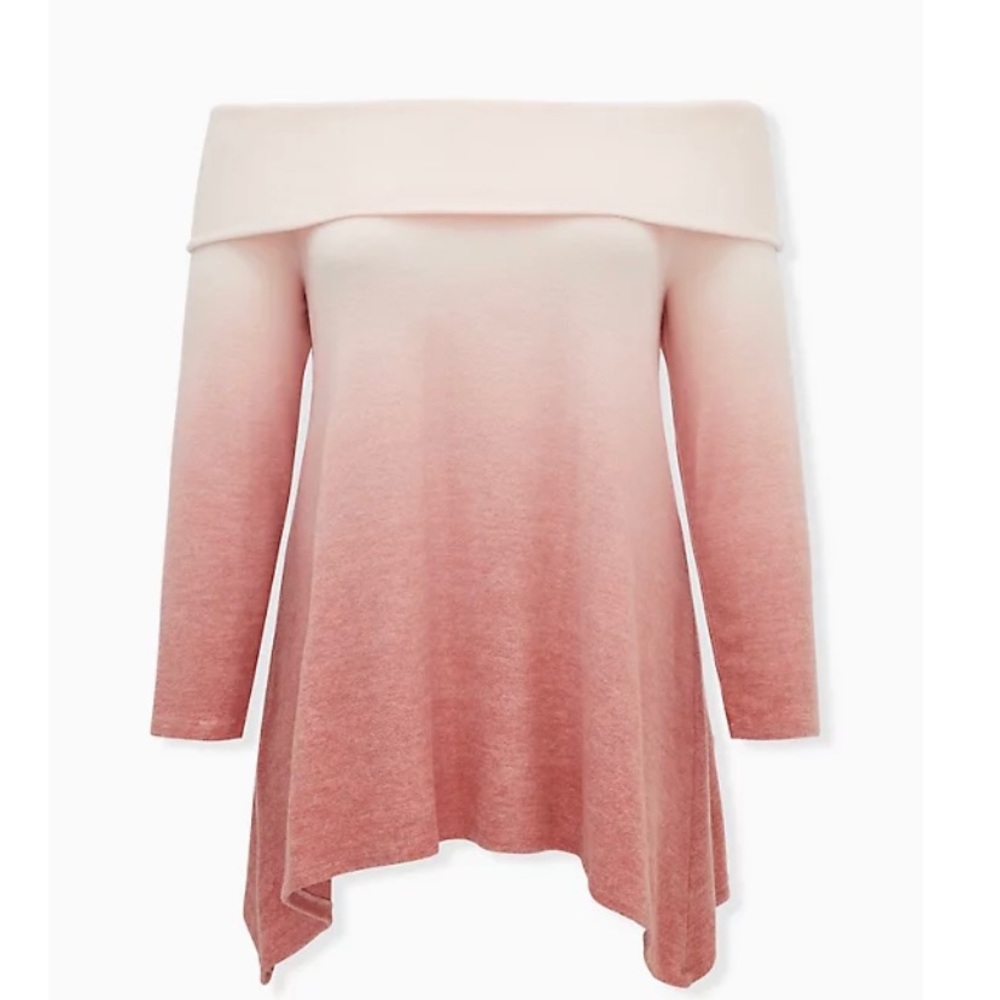 Super Soft Plush Dusty Coral Ombré Sharkbite .....
